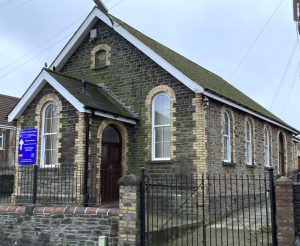 Photograph of outside of St David's Uniting Church building in Treforest